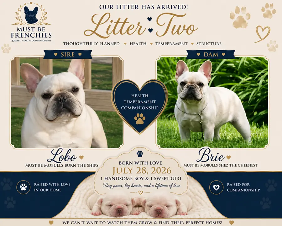 Lobo and Brie Litter Announcement