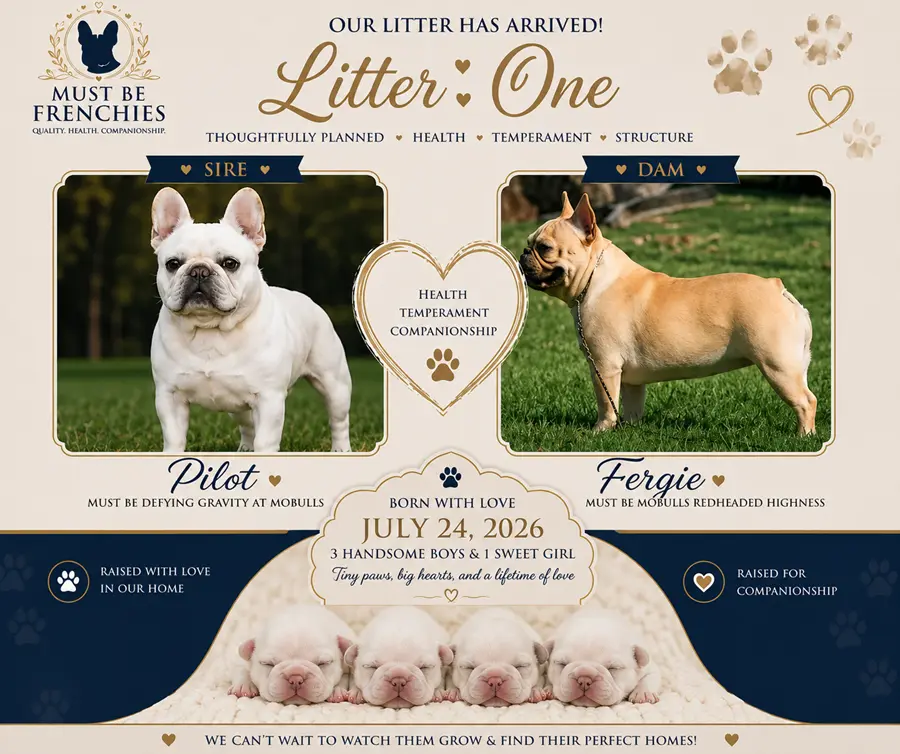Fergie and Pilot Litter Announcement