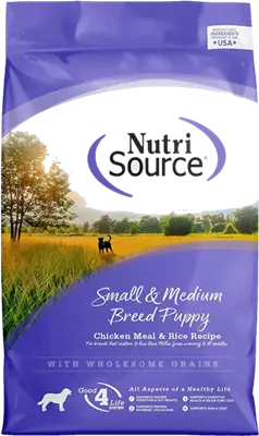 NutriSource puppy food for French Bulldog puppies.