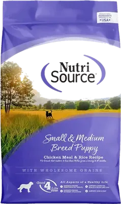 NutriSource puppy food for French Bulldog puppies.